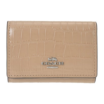 コーチ COACH 3つ折り財布 クロコダイル エンボスド レザー マイクロ ウォレット Micro Wallet CU914 SVST STONE （ストーン）
