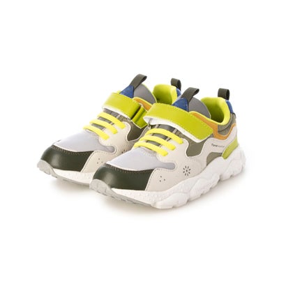 ヨーロッパコンフォートシューズ EU Comfort Shoes Naturino スニーカー （E-CALF/NYLON、 MILITARE-GREY-CIPRIA-LIGHT GREEN）｜LOCOMALL（ロコンド公式ストア）