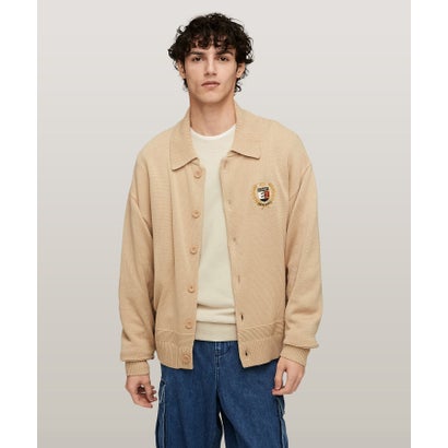 トミー ヒルフィガー TOMMY HILFIGER ボクシーボタンダウンクレストカーディガン （アイボリー）｜LOCOMALL（ロコンド公式ストア）