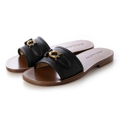 コーチ COACH INA LEATHER SANDAL （BLACK）