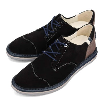 ランバン オン ブルー LANVIN en Bleu アシンメトリーレースアップシューズ 86563 （ブラック）