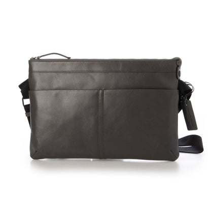 レザーラボラトリー Leather Laboratory 牛革サコッシュバッグ グレー