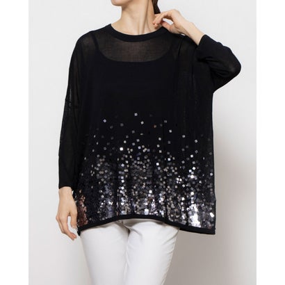 位相角 八つ Phase Eight Erela Sequin Knit （Black）