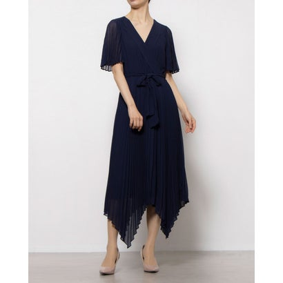 フェイズ エイト Phase Eight Kendall Pleated Midi Dress （Navy）