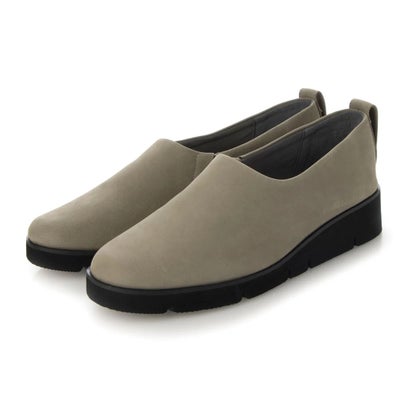 キコット KIKOTTO Leather platform Slip on （カーキヌバック）