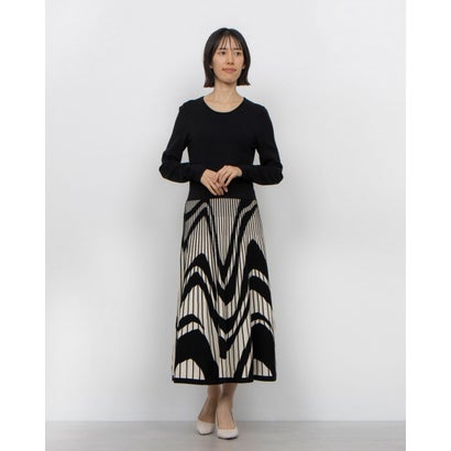 フェイズ エイト Phase Eight Silvia Fit and Flare Dress （Black/Ivory）