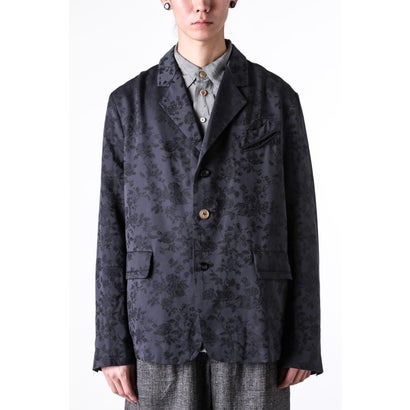 ア テンタティブ アトリエ A TENTATIVE ATELIER Jenkins R：Oversized Floral Jacquard Blazer （Black）