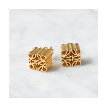 楽天市場】LOEWE ロエベ Anagram Pebble Stud Earrings