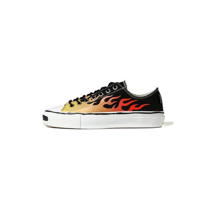 カミヤ KAMIYA Joey Fire Pattern Vulcanized Sneaker （BLACK）｜LOCOMALL（ロコンド公式ストア） 23,760円