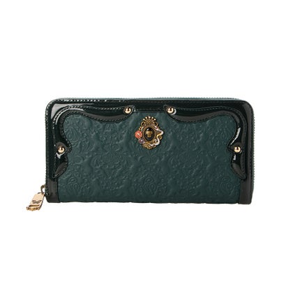 アナスイ ANNA SUI セルパン ラウンド長財布 （グリーン）