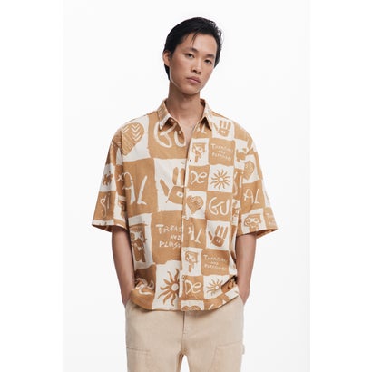 デシグアル Desigual ROBERT シャツショートスリーブ （白いこと）