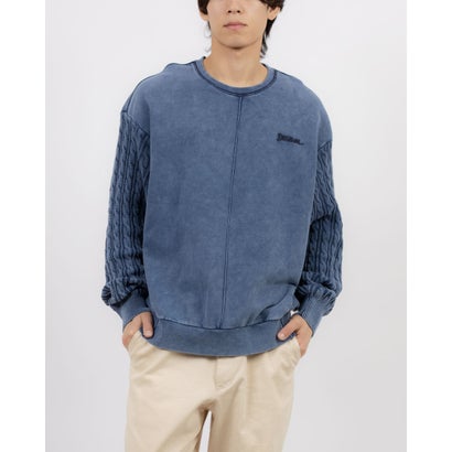 デシグアル Desigual コンビネーションスウェットシャツ （ブルー）