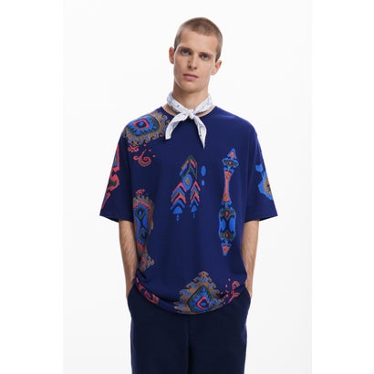 デシグアル Desigual エスニック柄のプルオーバー （青色）