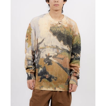 デシグアル Desigual 風景画のジャージー （グリーン）