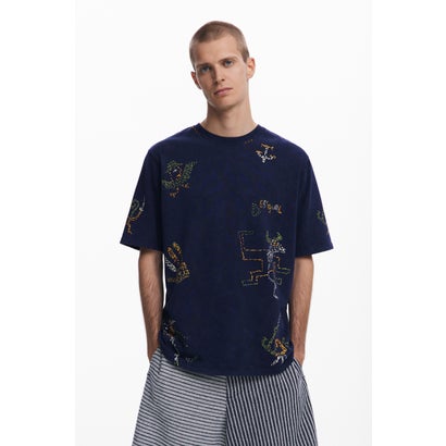 デシグアル Desigual JAVI プルオーバー遊撃手捩り （青色）