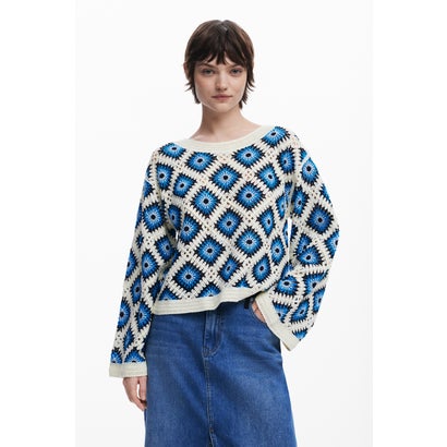 デシグアル Desigual マルチカラーのクロシェセーター （マルチ）