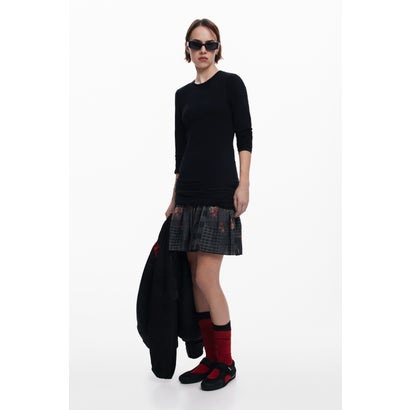 デシグアル Desigual VESTCHECKS ワンピースロングスリーブ （グレー/ブラック）｜LOCOMALL（ロコンド公式ストア）