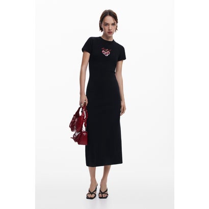 デシグアル Desigual VESTCHERRY ワンピースショートスリーブ （グレー/ブラック）｜LOCOMALL（ロコンド公式ストア）