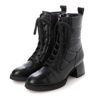 【本革 / 日本製】 バークレー BARCLAY ヒールアップキルティングブーツ （BLK）