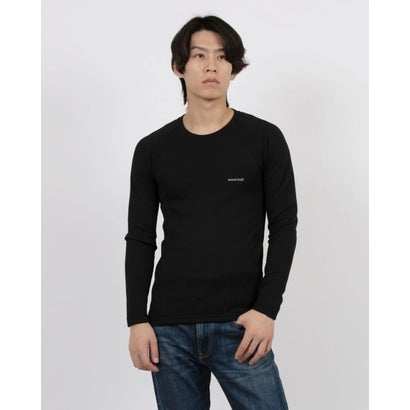 モンベル mont-bell ジオライン EXP.ラウンドネックシャツ Men's （ブラック）
