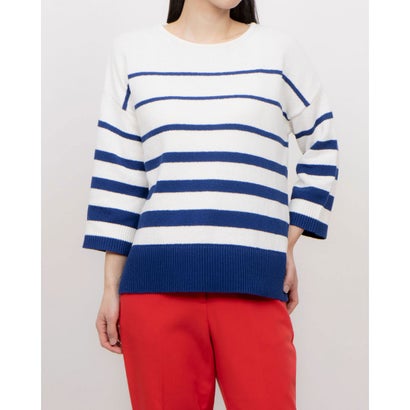 ホブズ HOBBS ELAINE STRIPE KNIT （IVORY BLUE） トップス-ニット・セーター