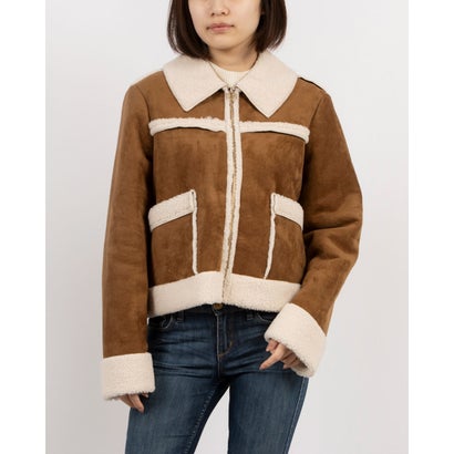 リナシメント RINASCIMENTO ステンカラームートンショートCOAT （Marrone Cuoio）