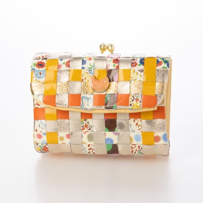 ツモリチサト キャリー tsumori chisato CARRY エポネコメッシュ 2つ折り財布 がま口 （イエロー）