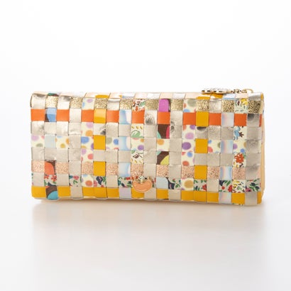 ツモリチサト キャリー tsumori chisato CARRY エポネコメッシュ 長財布 2つ折り かぶせタイプ （イエロー）