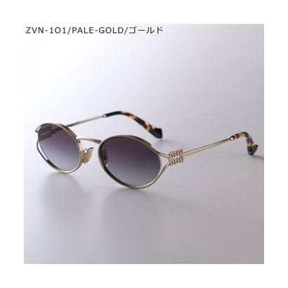 ミュウミュウ Miu Miu MIUMIU サングラス OMU 52YS オーバル メタル グラデーション （ZVN5D1/ゴールド他）