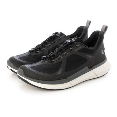 山びこ ECCO ECCO バイオム 2.2 本革 メンズ   アスレジャースニーカー   EU40 （BLACK / BLACK / STEEL） 靴-スニーカー