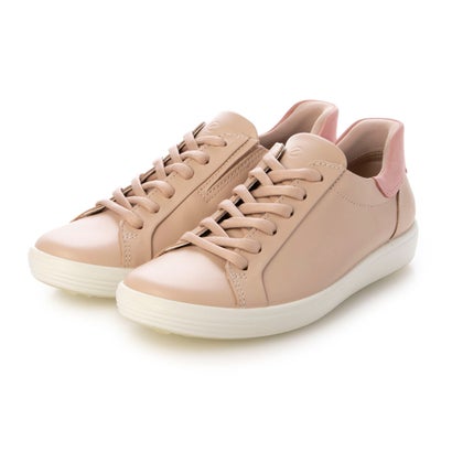 山びこ ECCO ECCO ホンブルグ帽 7 本革 レディース 心地よい スニーカー EU35 （Rose dust / Old rose）