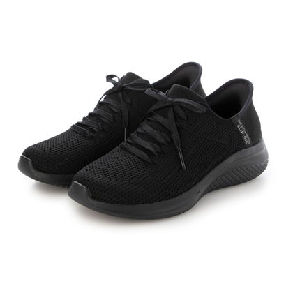 スケッチャーズ SKECHERS スニーカー レディース スリップインズ ウルトラ フレックス 3.0 エレベイテッド モーション 150457 SKECHERS ハンズフリー スリッポン （ブラック）