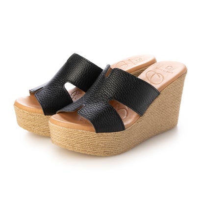 オー マイ サンダルズ Oh my Sandals クッションインソール厚底ミュールサンダル （ブラック）