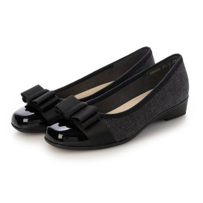 ブリジットバーキン ウォーク Bridget Birkin Walk グログランリボンうつり変わりウォーキングパンプス （黒いこと二人組）