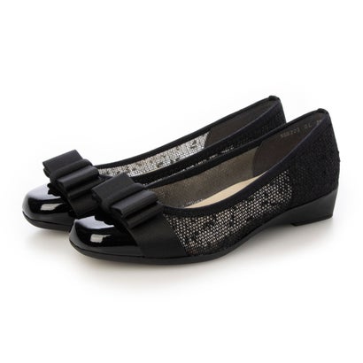 ブリジットバーキン ウォーク Bridget Birkin Walk グログランリボンうつり変わりウォーキングパンプス （黒いこと）