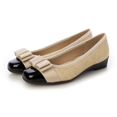 ブリジットバーキン ウォーク Bridget Birkin Walk グログランリボンうつり変わりウォーキングパンプス （ベージュ二人組）