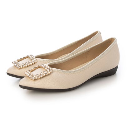 ブリジットバーキン ウォーク Bridget Birkin Walk ビジューモチーフポインテッドパンプス （ベージュ雑材）