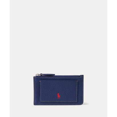 ポロ ラルフ ローレン POLO RALPH LAUREN Polo Play レザー ジップ カード ケース （410ネイビー）
