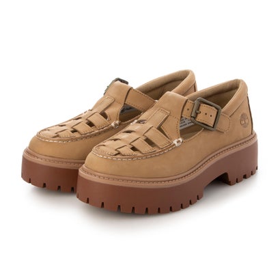 ティンバーランド Timberland レディース 置き目毛革 厚底 同盟罷業一回り STONE STREET BUCKLE （ベージュ）