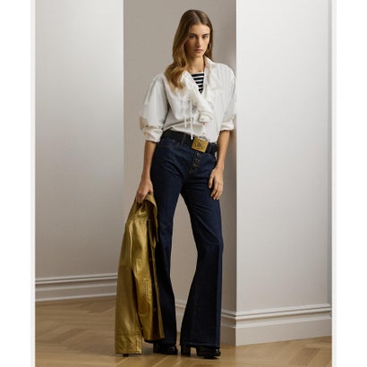 ローレン ラルフ ローレン LAUREN RALPH LAUREN ハイライズ フレア ジーンズ (400ブルー)|LOCOMALL(ロコンド公式ストア)