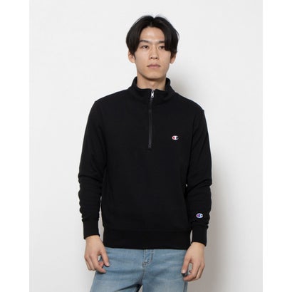 チャンピオン Champion メンズ スウェットハーフジップ HALF ZIP SWEATSHIRT_ C3-B020 （ブラック）