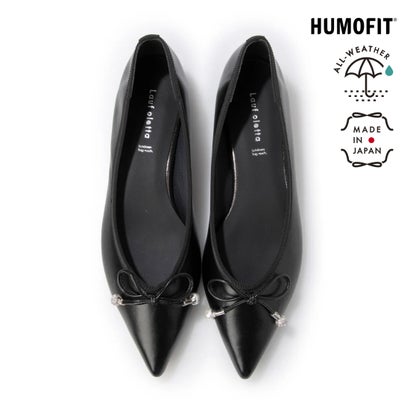 ラフオレッタ Lauf oletta 【雨水相応う】パールモチーフバレエ ALL-WEATHER(LRH101) （BLACK）