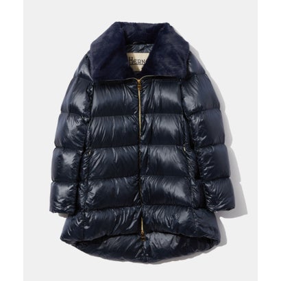 楽天市場】HERNO ヘルノ ファーフード付 ダウンコート ネイビー/9293