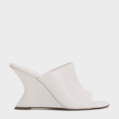 ワイドストラップ スカルプチュアヒールウエッジ （White）
