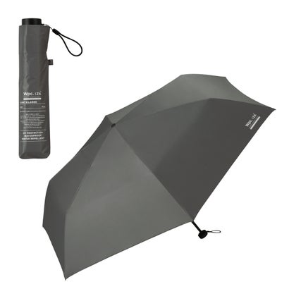 【Wpc.】日傘 Wpc.IZA 男の晴雨兼用傘 LIGHT＆LARGE 60cm 大きい 軽量 完全遮光 遮熱 晴雨兼用 メンズ レディース 折りたたみ傘 折り畳み傘 イーザ イザ（グレー）