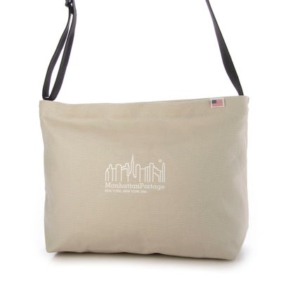 マンハッタンポーテージ Manhattan Portage Clearview Shoulder Bag Canvas （Oatmeal）
