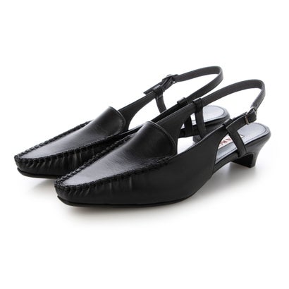 【本革 / 日本製 / 軽量】 バークレー BARCLAY モカシンバックバンドシューズ （BLK）