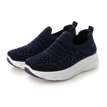 ディアステップ DEAR STEP キラキラニットスリッポン （NAVY）画像