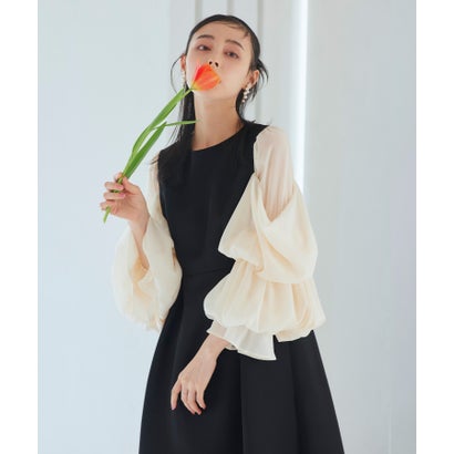 ルイルエブティック RUIRUE BOUTIQUE オケージョンドレス 華燭の典 ｜ 音の大きさ ブラウジングスリーブ ＆ 太陽面爆発衣装 御召しもの ｜ 二次会 交歓会 美脚 衣装 お呼ばれ御召しもの 寄り合い