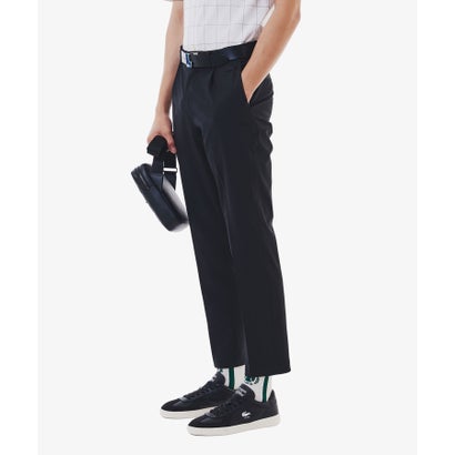 ラコステ LACOSTE ワンタックストレッチスラックス （ブラック）